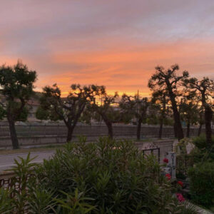 Giardino degli Oleandri al tramonto